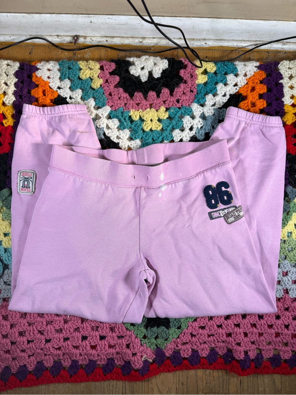 PINK Victoria's Secret Y2K Lavender Pink '86 Graphic Sweatpants